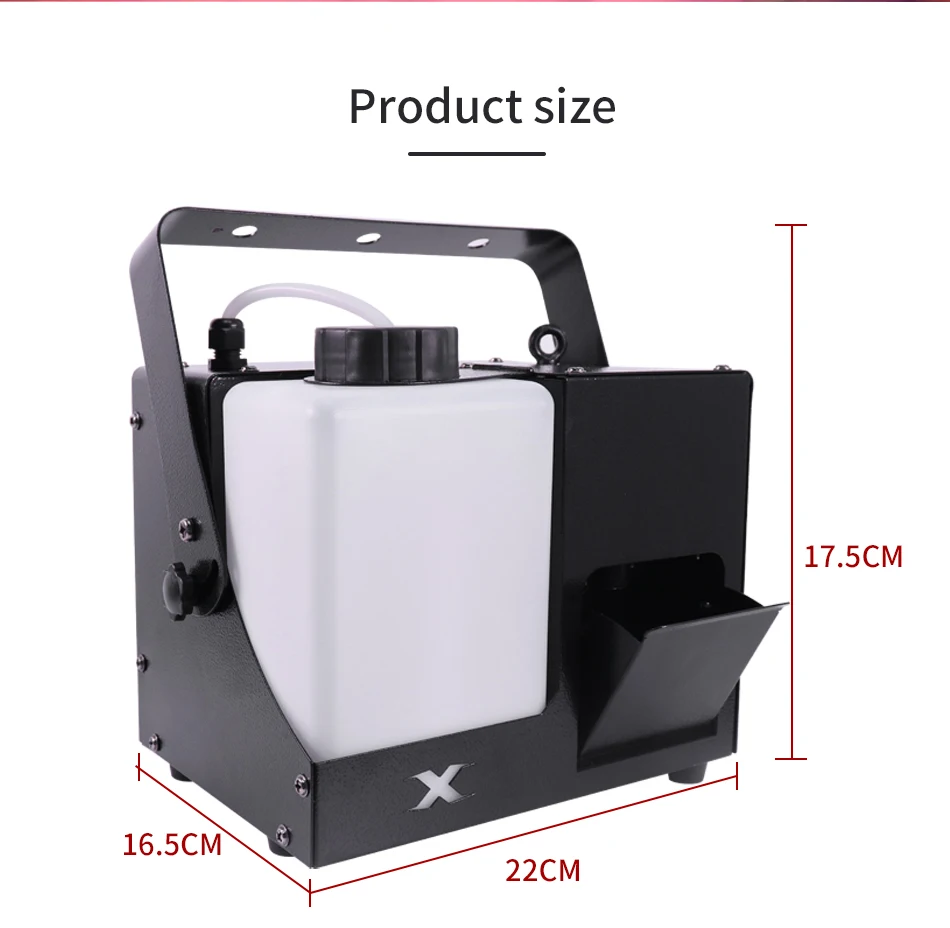 Bühnen-Rauchmaschine 500W 1,5L Großer Kraftstofftank Professionelle DJ Disco Hochzeit Weihnachtsfeier Requisiten – Detail 2