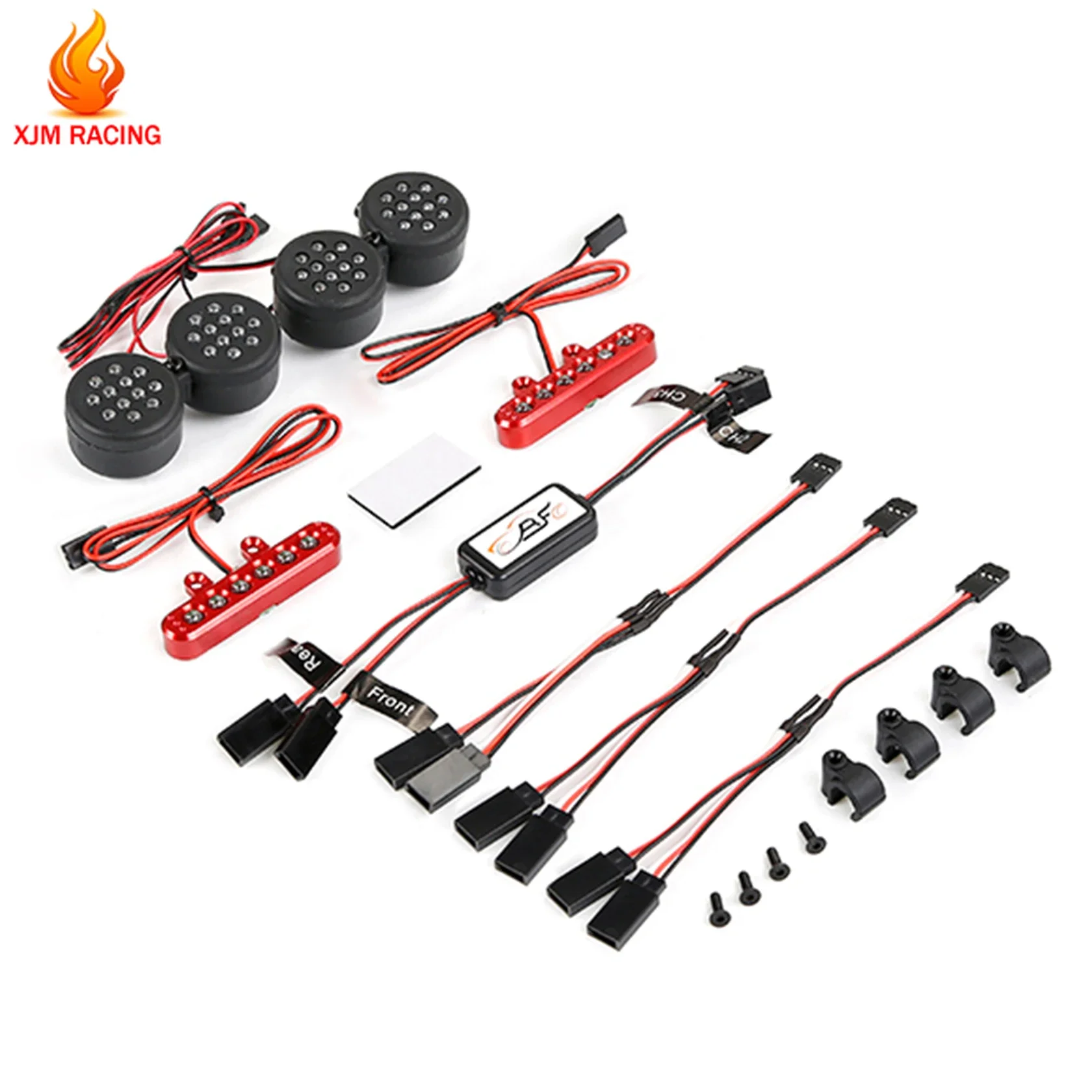 LED Light Set with Front Lamp + Rear Tail Light for 1/5 Losi 5ive-T Rofun Rovan LT Kingmotor X2 Rc Car Racing Toys Parts