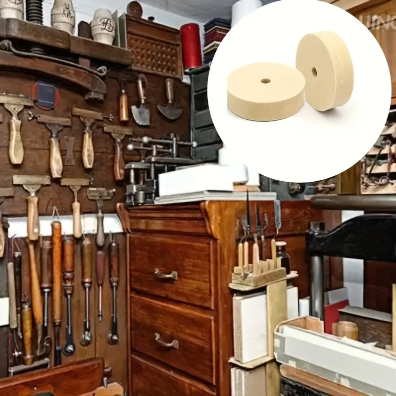 1 Buah Roda Pemoles Kompresi 3 Inci, Roda Pemoles Bulu Lubang Poros 3/8 Inci, untuk Rautan Meja