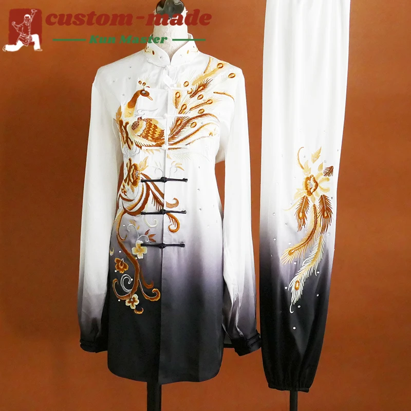 Custom Martial Arts Uniform Embroidered Tai Chi Suit Premium Kung Fu Uniform for Competitions Performances and Daily Wear