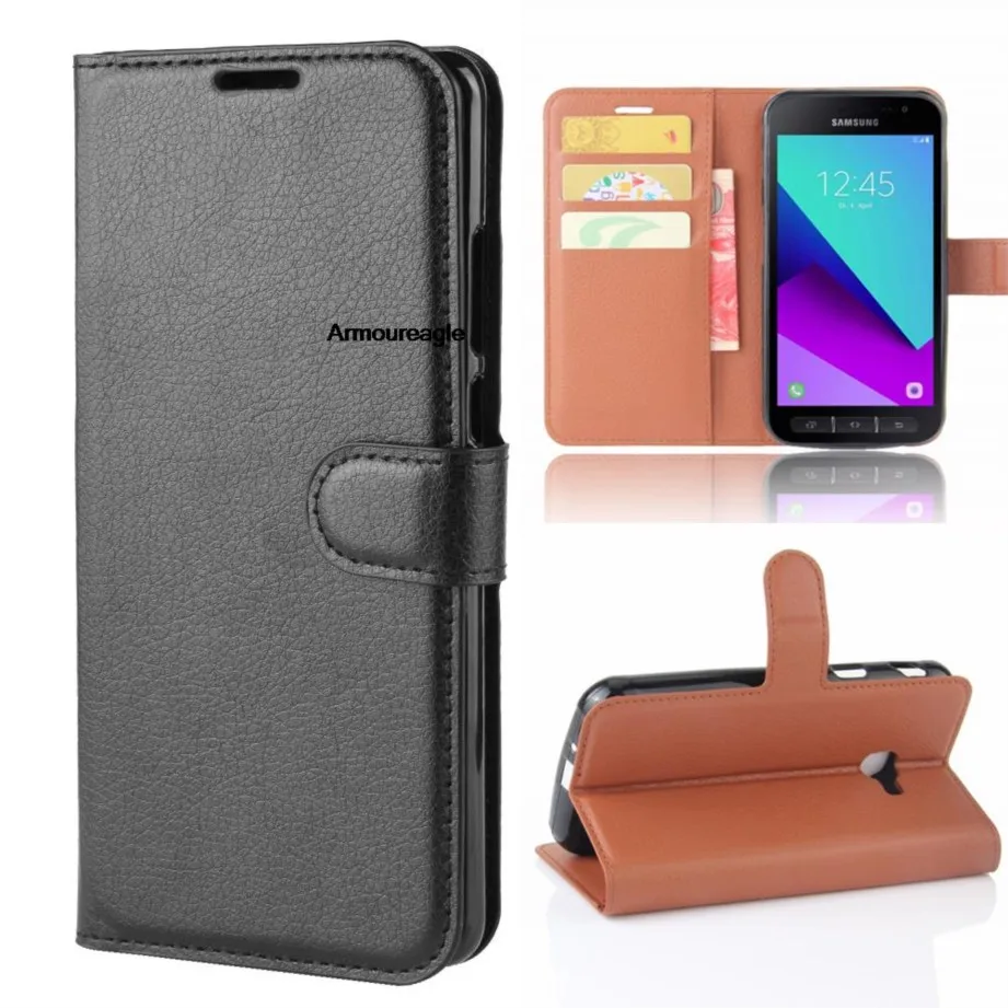 

wallet cover card holder phone case guard on for samsung galaxy xcover 4 4s g390f g398f xcover4 pu leather case protective shell