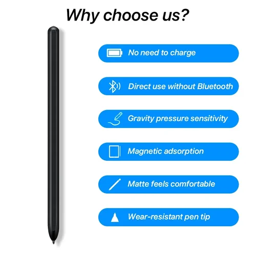 Imagen 2 del producto S Pen para Samsung Galaxy Tab S6 Lite S7 FE S8 Plus S9 Ultra Stylus para Samsung Pen con borrador de detección de presión lápiz táctil