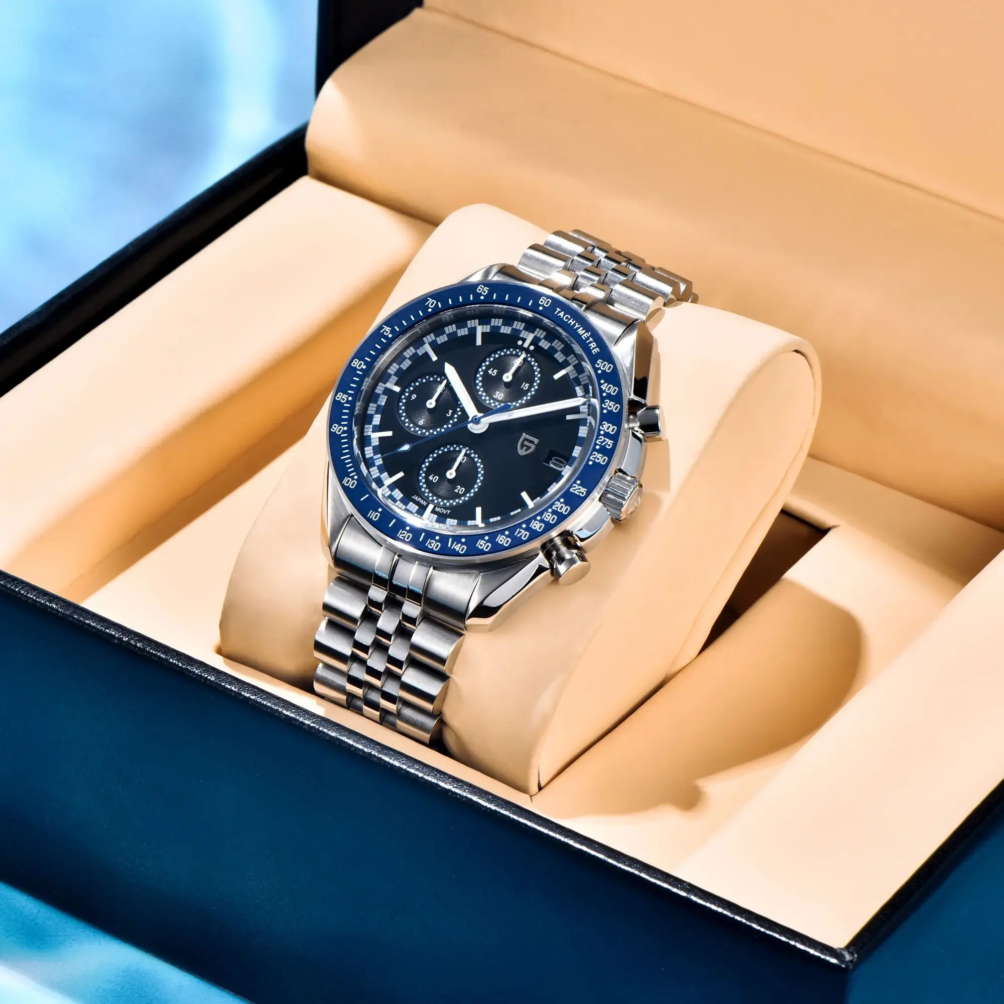 PAGANI DESIGN Sport Quartz Racing Chronograph AR Sapphire Crystal thumbnail 3