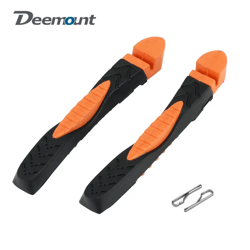 Deemount 78mm Dual Compound Brake Inserts for MTB Linear Pull Brake Blocks With Anti-lock Brake System ABS Wet Dry Condition Use