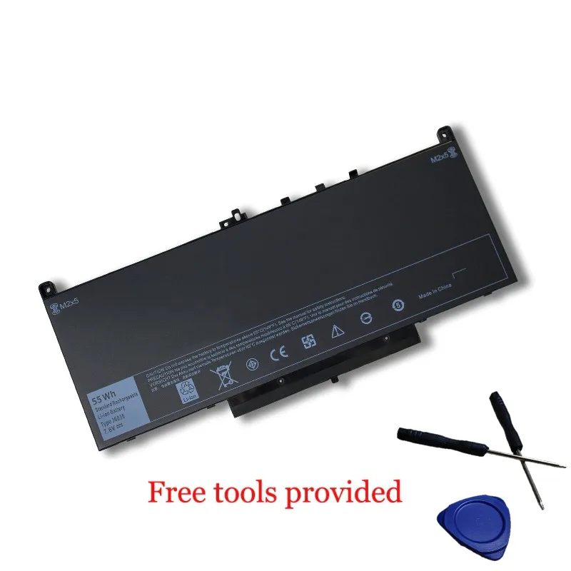 

J60J5 Laptop Battery For Dell Latitude E7270 E7470 55Wh 7.6V 4-Cell MC34Y R1V85