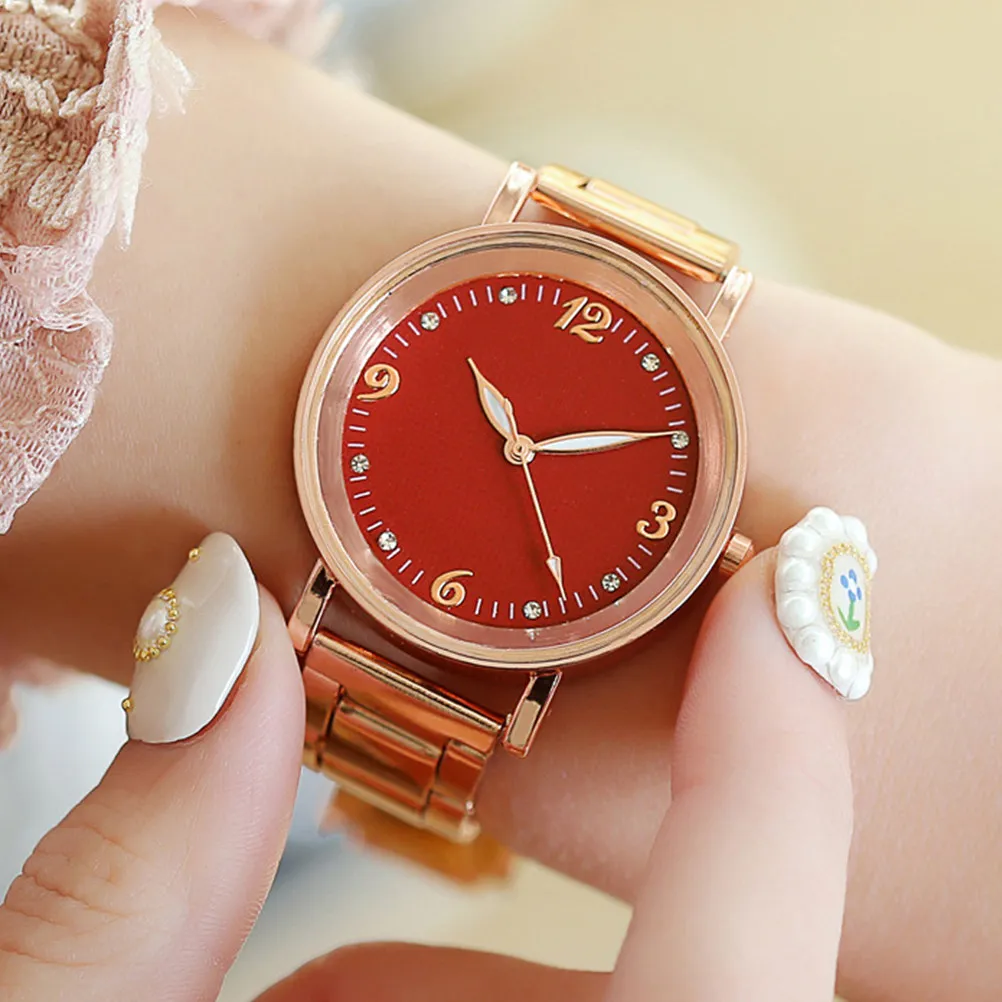 

Женские светящиеся кварцевые часы с браслетом из нержавеющей стали, точные, легкие, для повседневного ношения, подарок для дамы