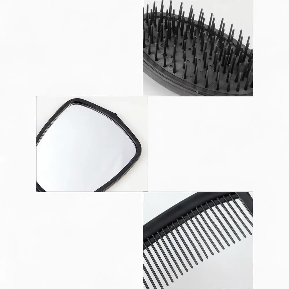 Desktop Hairdressing Comb Mirror Combination Set Durable Plastic Hair Styling Kit For Women Men Daily Grooming Essentials