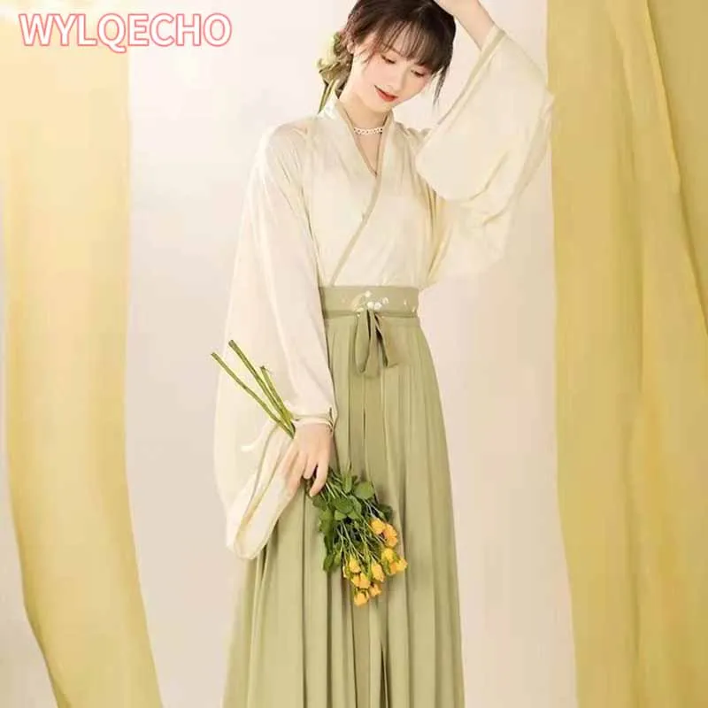 Kimono Sakura Girl Japanese Style Floral Print Vintage Dress Woman Oriental Camellias Love Costume Haori Yukata Asian Clothes