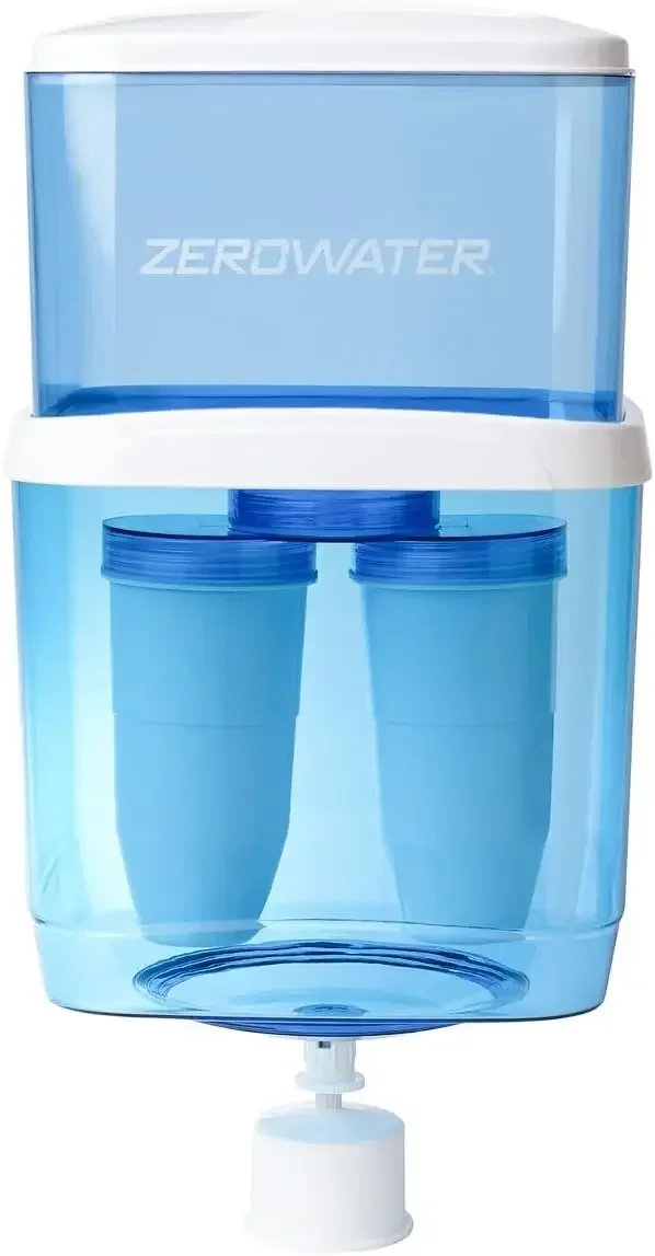 

ZJ-004S, Refillable Filtered Water Cooler Jug, 5 Gallon Capacity, NSF Certified to Reduce Lead, Other Heavy Metals and PFOA/PFOS