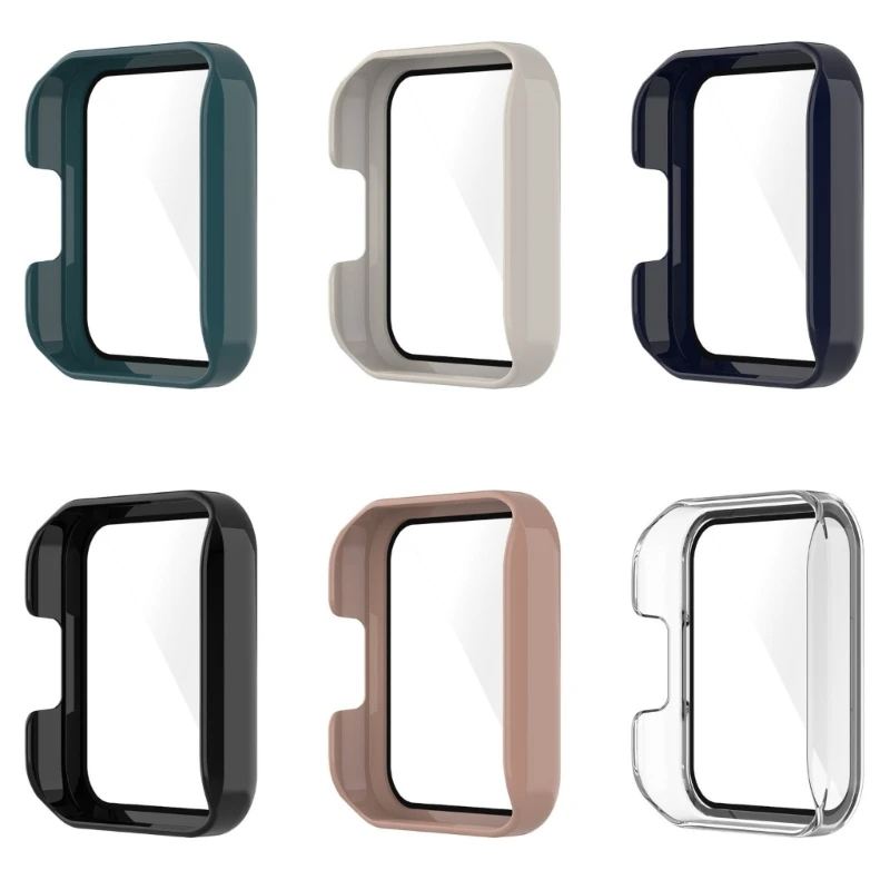 Smartwatch Cover Shell Case with Tempered Glass Film for Mi Watch Color Sport Screen Protector Cover Scratchproof Case