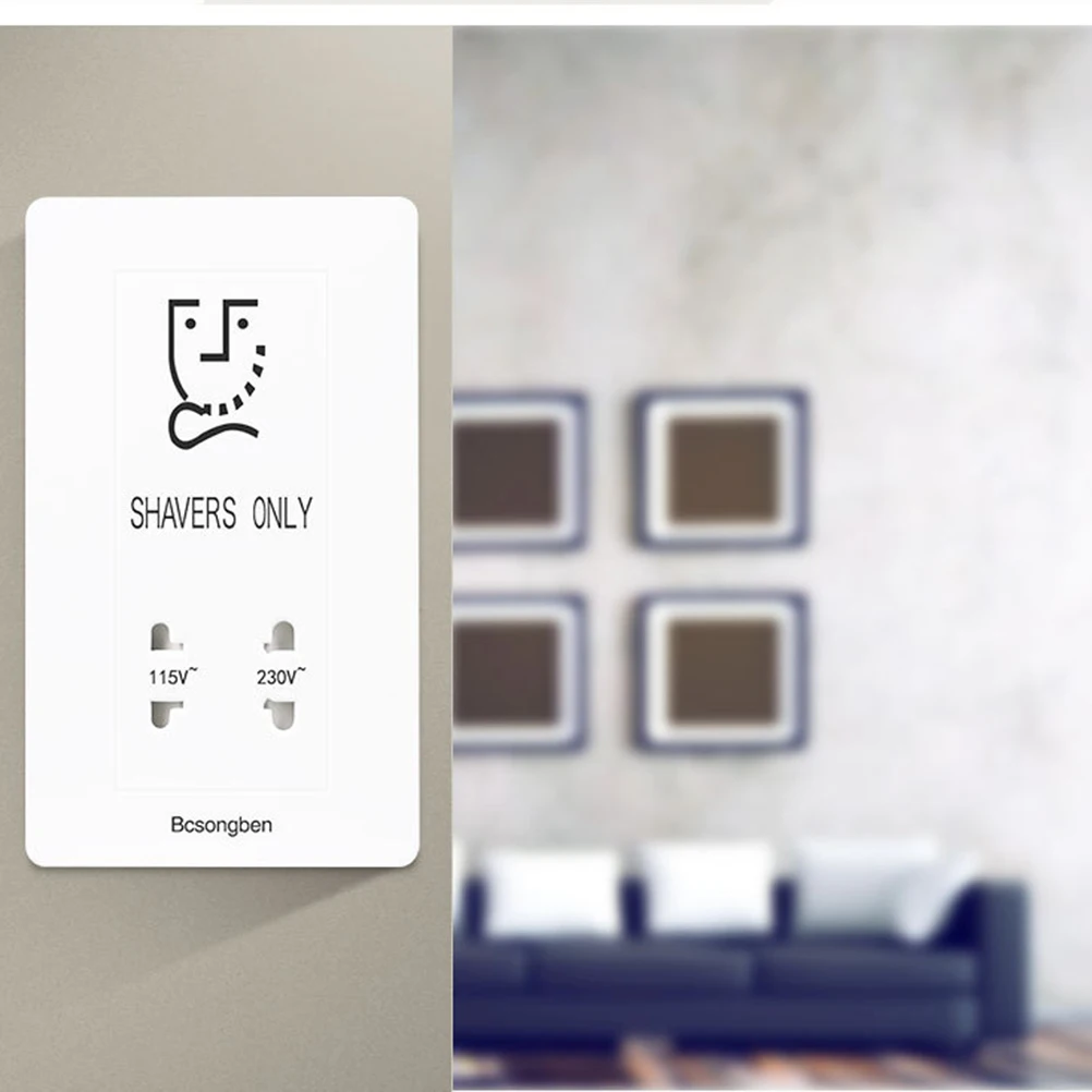 

Professional Shaver Socket Stable Variable Pressure High Temperature Resistance Design Easy Installation for Hotel