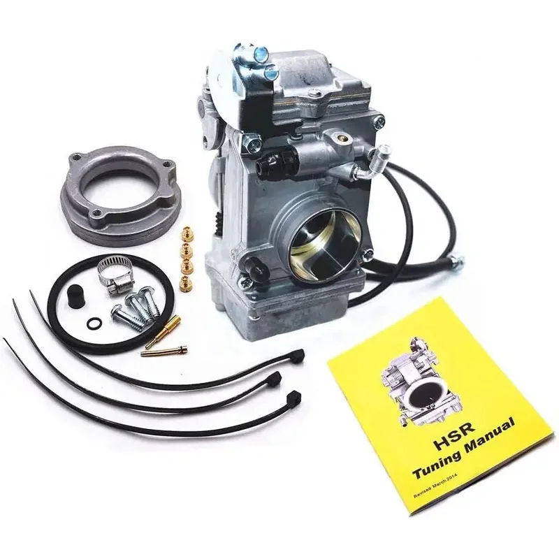 HSR42 Easy Kit 42mm Carburetor, Replacement for Evo Twin Cam 42-18 for Mikuni HSR42 Carburetor