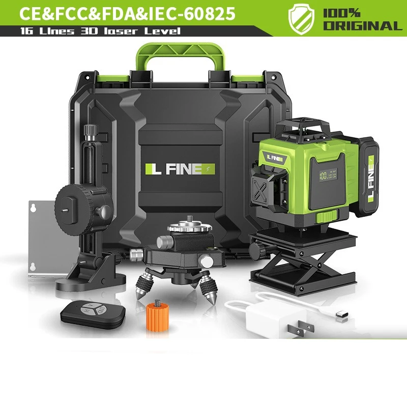 

16-Line Laser Line Green Level Green Line Auto Level 360 Horizontal and Vertical Ultra Powerful Laser Green Beam Multi-Function