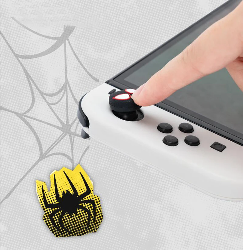 Cool Mask Silicone Soft Thumb Stick Grip Cap Joystick Cover For Nintendo Switch Oled/Lite NS Joy-con Thumbstick Case Protector