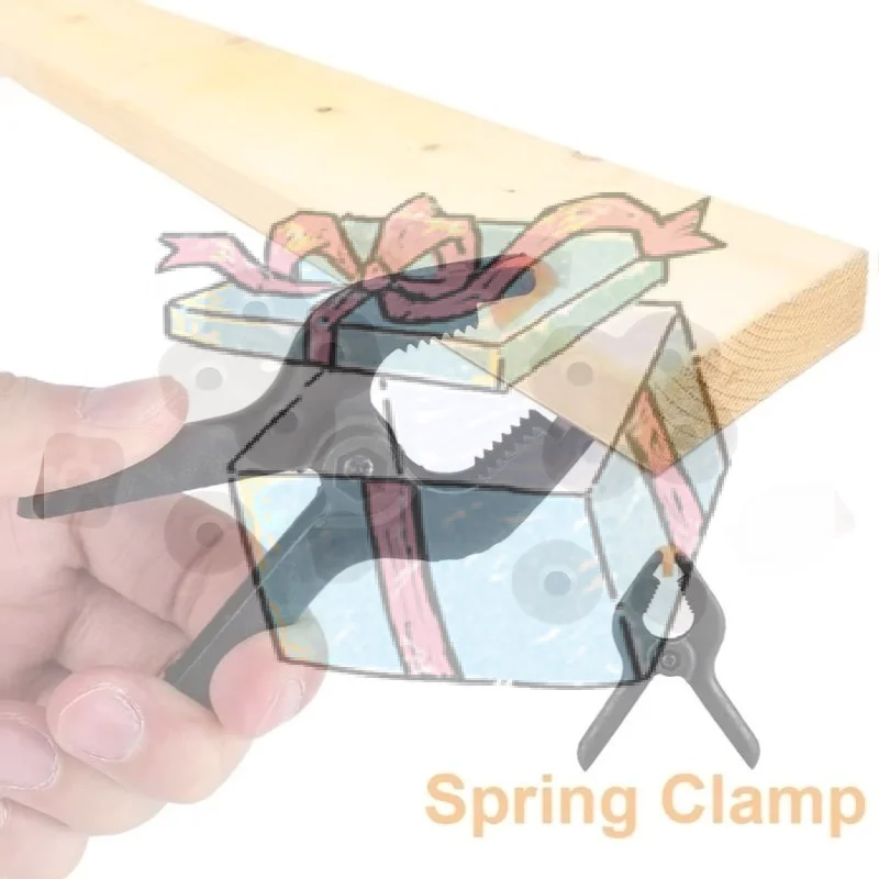 2-9 Inch Plastic Spring Clamps Adjustable Woodworking Clips Quick Fixing Clip For DIY Craft Photography Background Hanging Clips
