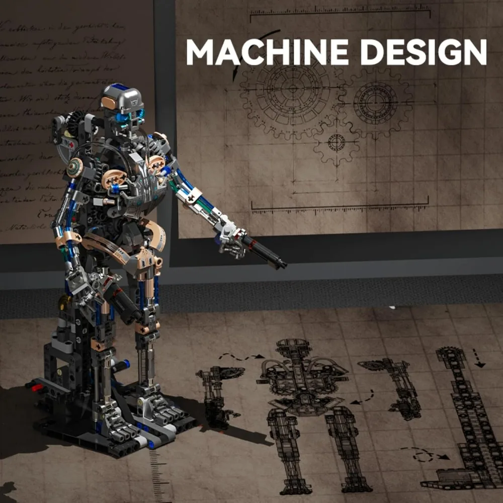 Kit de Modélisme Robot Squelette Mécanique Articulé Unique, Sculpture Corporelle Mobile, Décoration, Ornement, Série Robot, Modèle à Assembler pour la Maison, le Bureau, l'Affichage sur Bureau, Cadeau d'Anniversaire ou de Fêtes