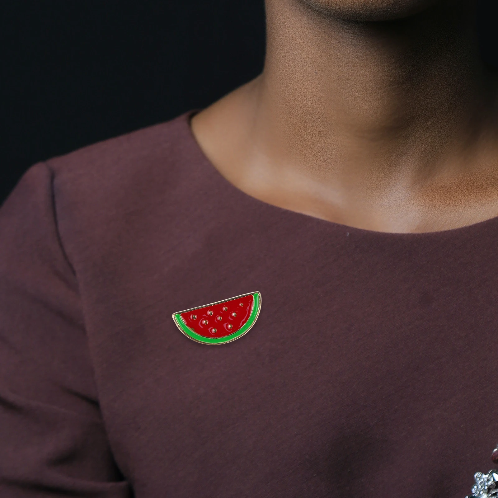 3 pezzi spilla anguria cartone animato donna spilla cappotto sciarpa clip cardigan clip accessori di abbigliamento collare borse spille per abiti