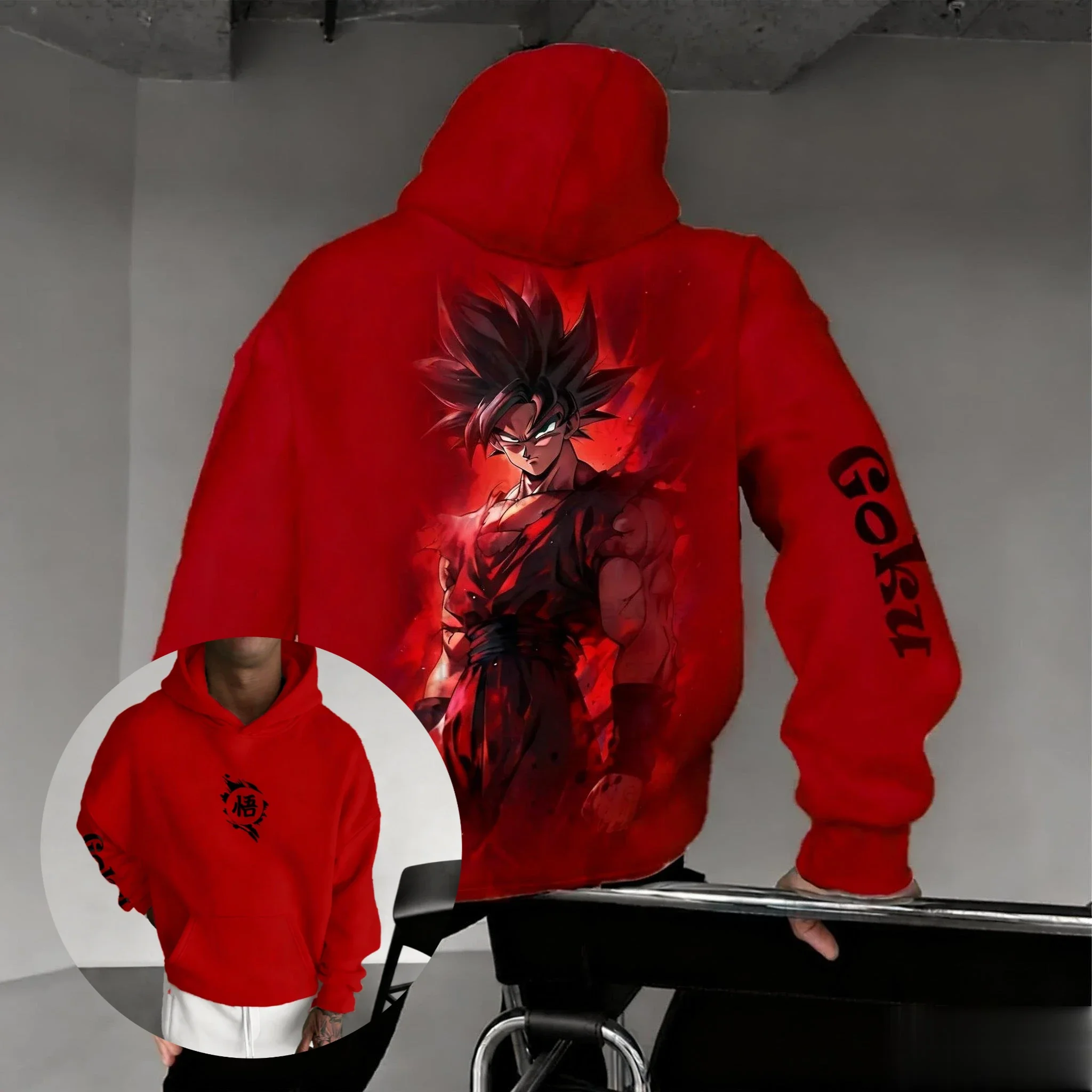 2026 neue Übergroße Dragon Ball Goku Hoodie Männer Frauen Pullover Sweatshirt Anime Print Casual Streetwear Cosplay Jacke Tops