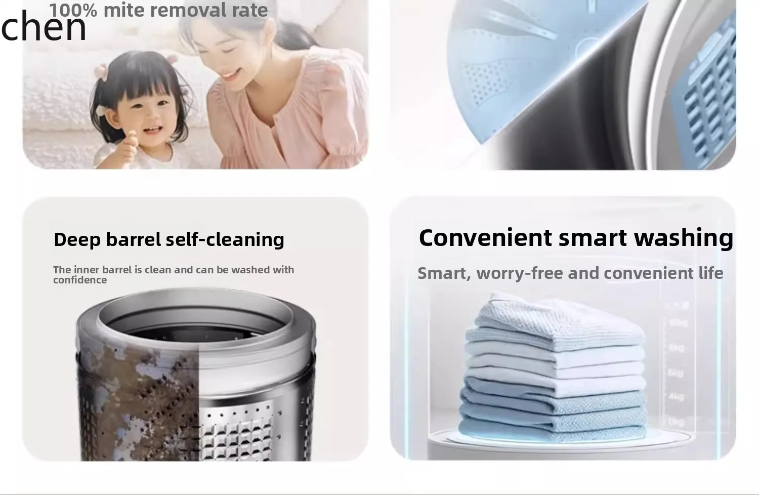 Pralka z pulsatorem LXC, automatyczna pralka o dużej pojemności, automatyczna pralka z niebieskim światłem, pranie w akademiku, suszenie