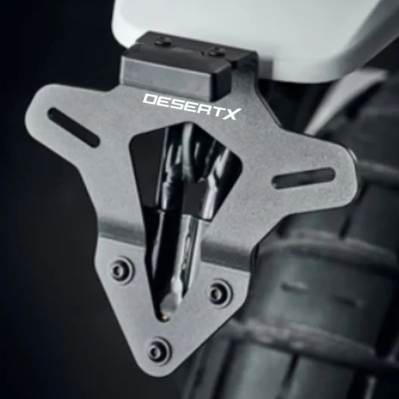 

FOR Ducati DesertX Desert-X 2022 2023 2024 Motorcycle Aluminium Accessories Rear License Plate Frame Bracket Holder Tail Part
