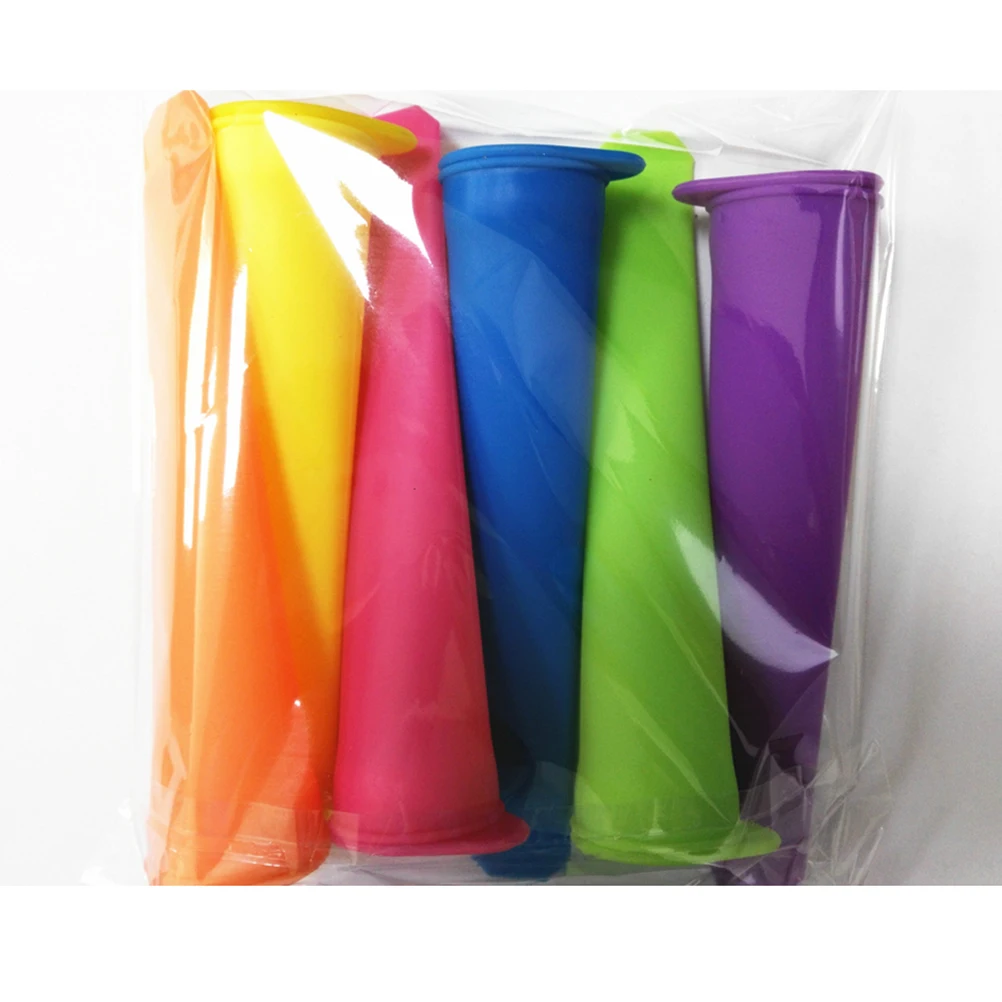 

10 Pcs Ice Cream Mold Reusable Plastic Popsicle Maker Mixed Color Kitchen Bar Tools Summer DIY