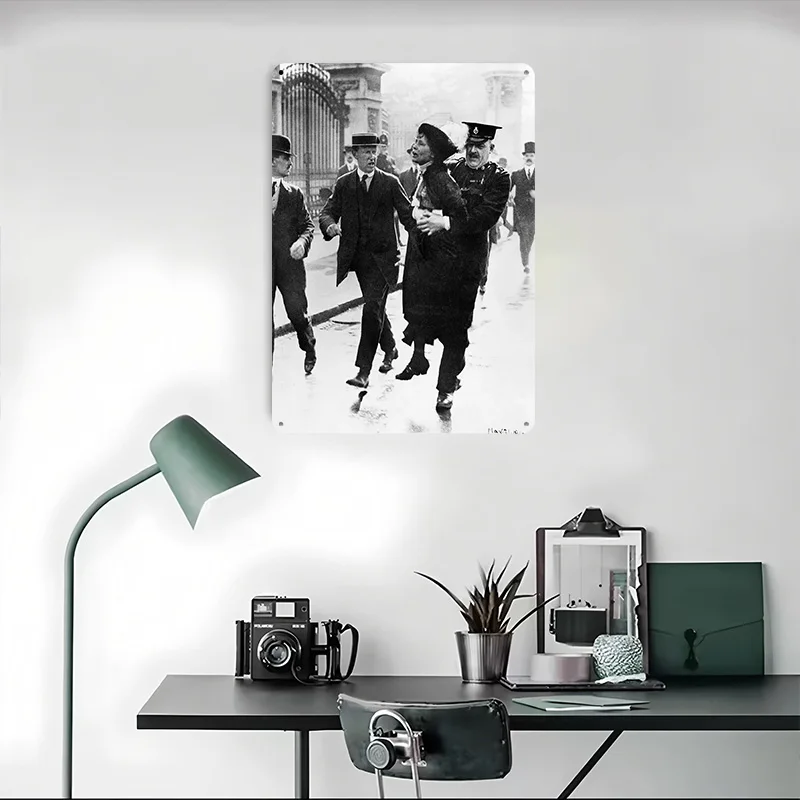 تعزز زعيم القبض على المعادن المشارك تين علامات زينة للمنزل عناصر ديكور علامة معدنية مخصصة للجدار الفن الديكور الرجعية #4