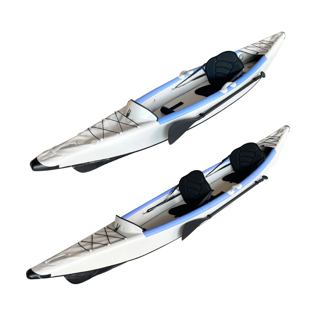 Favorite New Design Custom 2-Person Foldable Light Drop-Stitch Plastic Fishing Inflatable Kayak 3.1-4m for Lakes & Rivers
