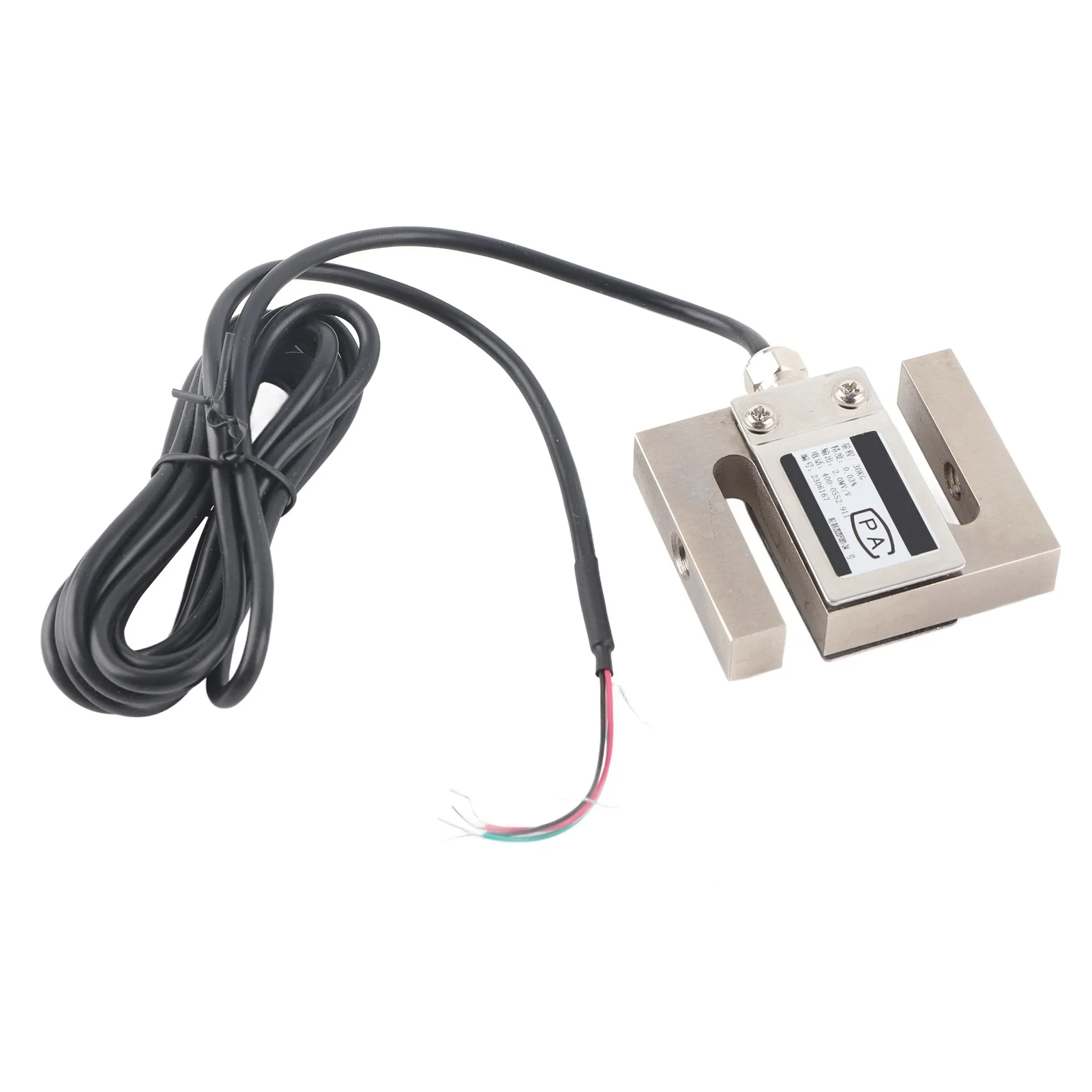 S Type Load Cell Weight Sensor M8x1.25 Stainless Steel Pull Pressure Compression and Tension Force Sensor 30KG/10KG/20KG