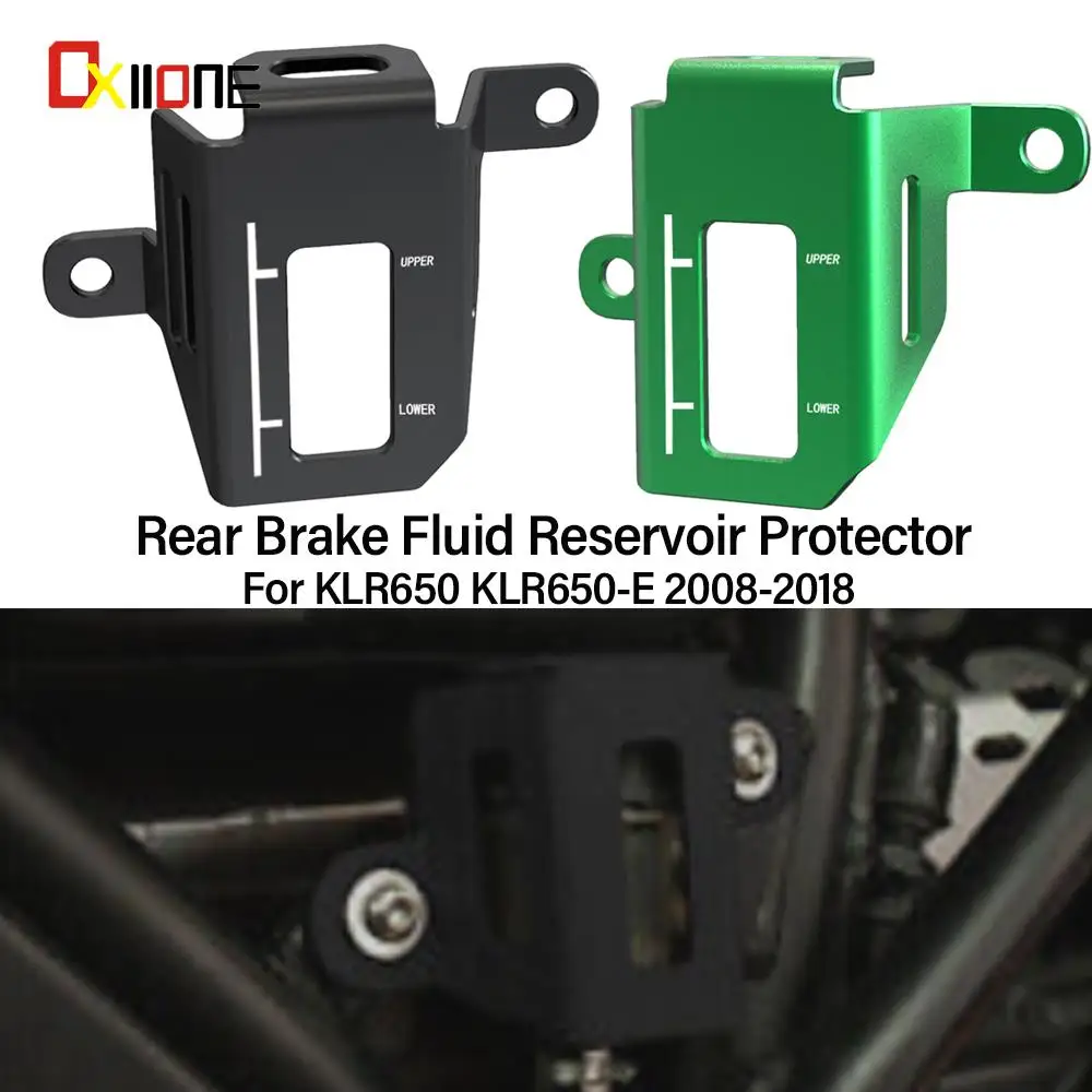 For Kawasaki KLR650 KLR650E KLR 650 E 2008-2018 2017 2016 2015 Motorcycle Accessories Rear Brake Fluid Reservoir Protector Cover