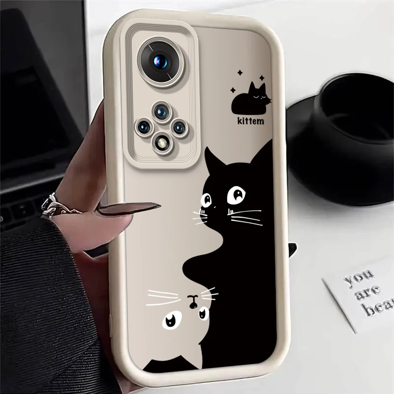 P 60 40 20 50 30 Cute Bear Cat Silicone Phone Case On For Huawei P40 P50 P20 P60 P30 Mate 30 60 40 20 50 Pro P Smart 2019 Cover