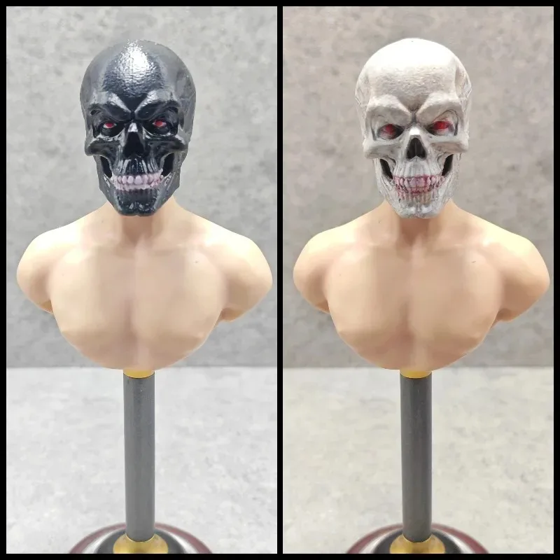 1/12 1/6 Scale Heavy Armor Empty DC Batman Helmet Soldier Accessories Skull Model for 6''12'' HT Mezco Action Figures Accessory