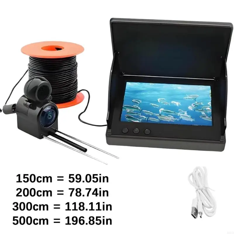 

Underwater Fishing Camera Fishing Camera for Lake Ice Fishing 15/20/30/50m Depth Detection Ranges Fish Finder Camera 69HD