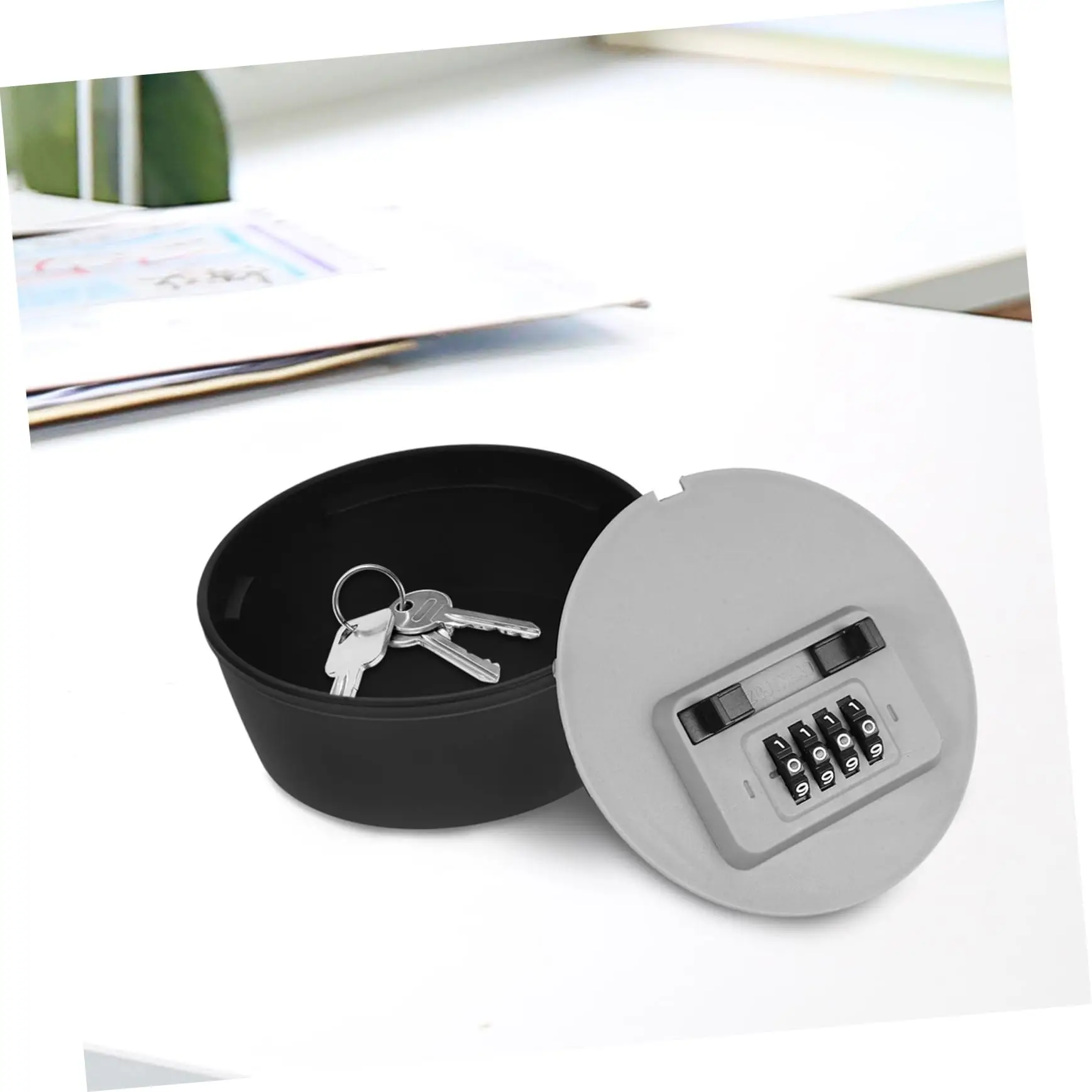 Key Lock Box with Secret Storage Portable Lock Box Large Capacity Diversion Safe Key Lock Box with Code for Home Office Garage