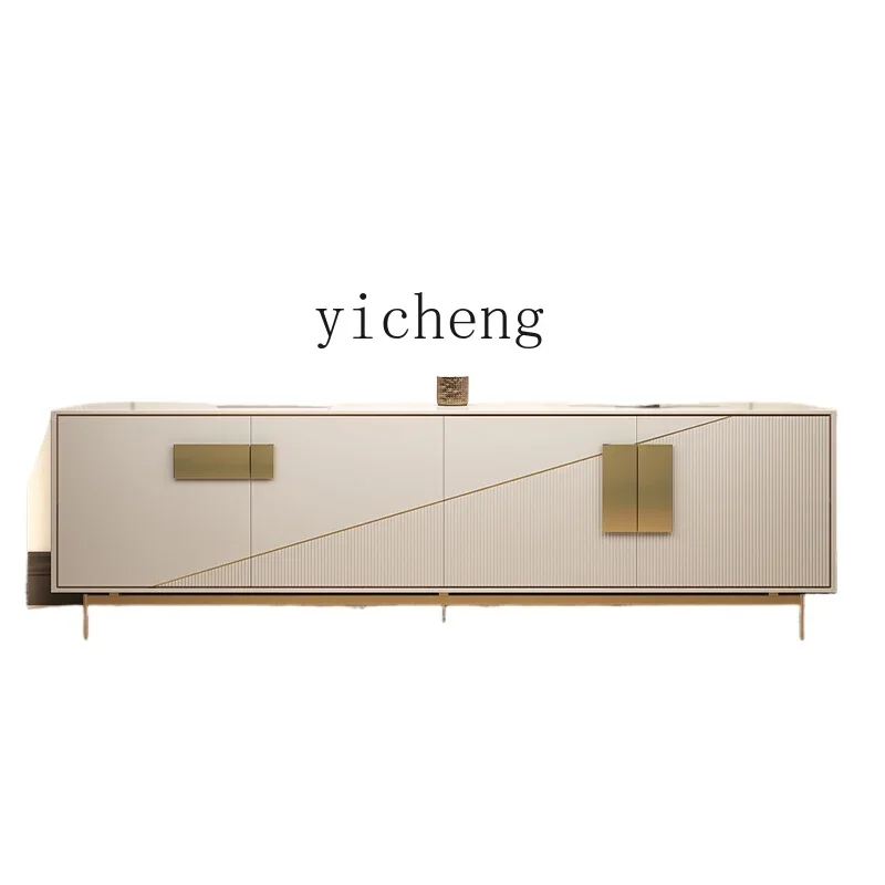 

ZC Modern Light Luxury TV Cabinet Coffee Table Combination Living Room Storage Floor Cabinet Simple Bedroom Storage Cabinet