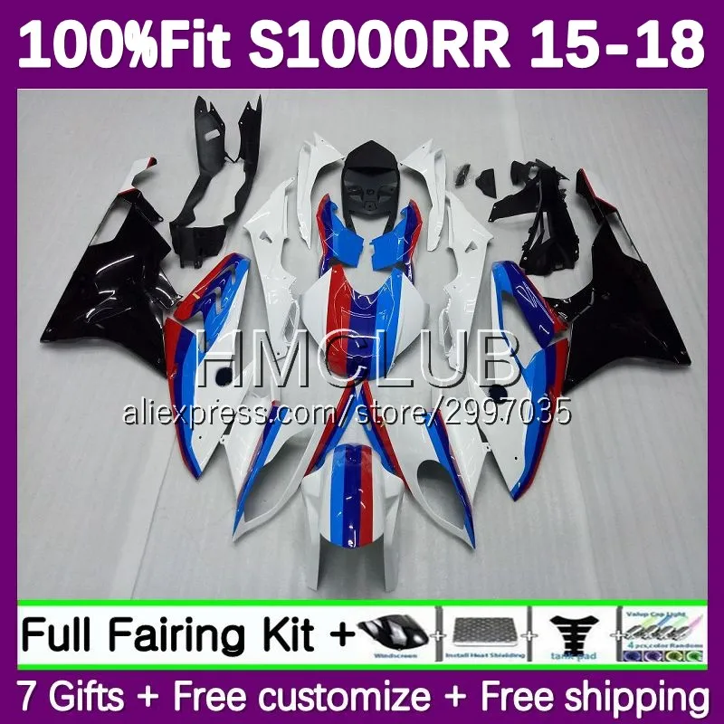 Injection Fairing For BMW S 1000RR 1000 RR CC S1000RR 15 16 17 18 72No.16 S1000 RR 2015 2016 2017 2018 OEM Body Kit Blue black