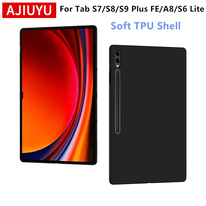 Soft Case For Samsung Galaxy Tab A9 Plus A9+ 11 in for Ta S6 Lite A8 S9FE S10+ S7 S8 S9 S10 FE Plus Ultra Tablet TPU Shell Cover