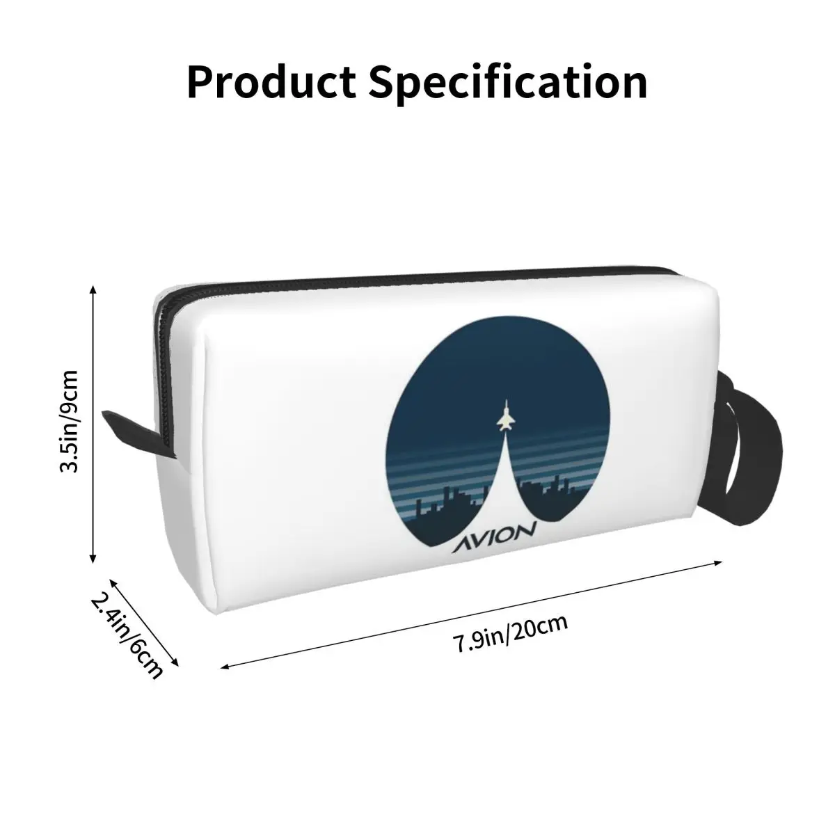 Aviation Fighter Aircraft Above The City Makeup Bag Cosmetic Organizer Storage Dopp Kit for Women Beauty Travel Pencil Case