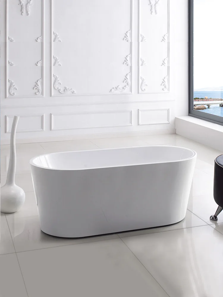 Acrylic bathtub home adult toilet small freestanding bathtub