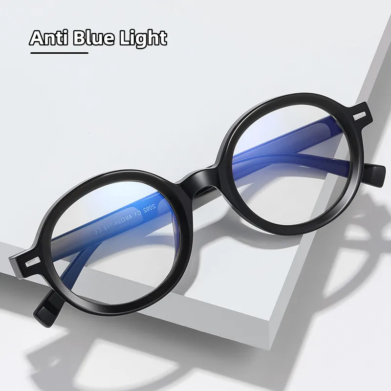 High Quality Retro Oval Anti Blue Light Photochromic Presbyopic Reading Glasses For Men And Women Diopter +25+2.0+3.25+4.5+6.0