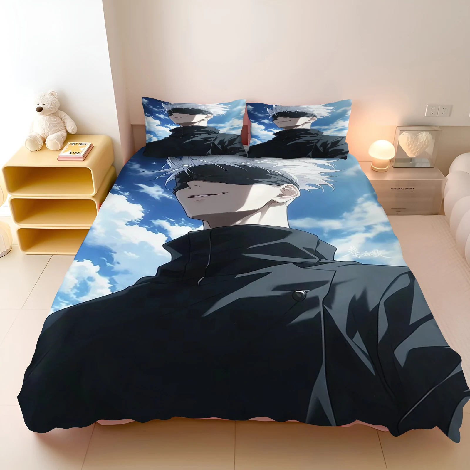 

Jujutsu Kaisen Bedding Set Japan Famous Anime Duvet Cover Sets Comforter Bed Linen Twin Queen King Single Size Dropshipping Gift