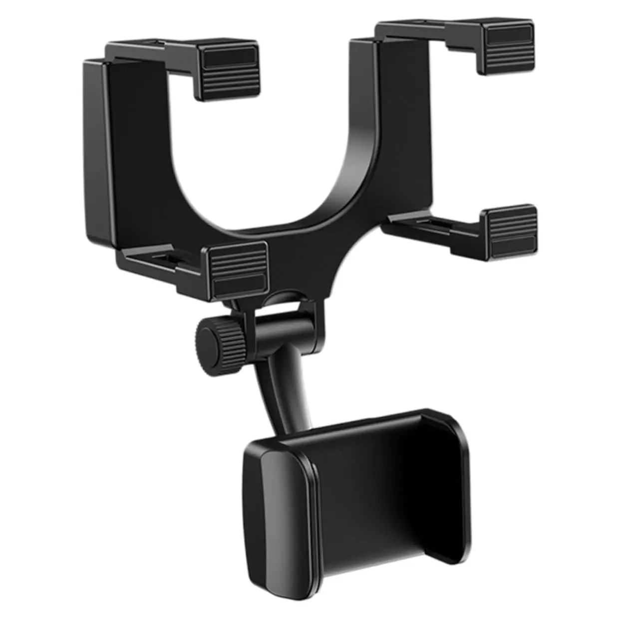 Rearview Mirror Phone Holder for Car Free Rotation Adjustment Phone Mount Stable Gripper Smartphone Navigation Bracket