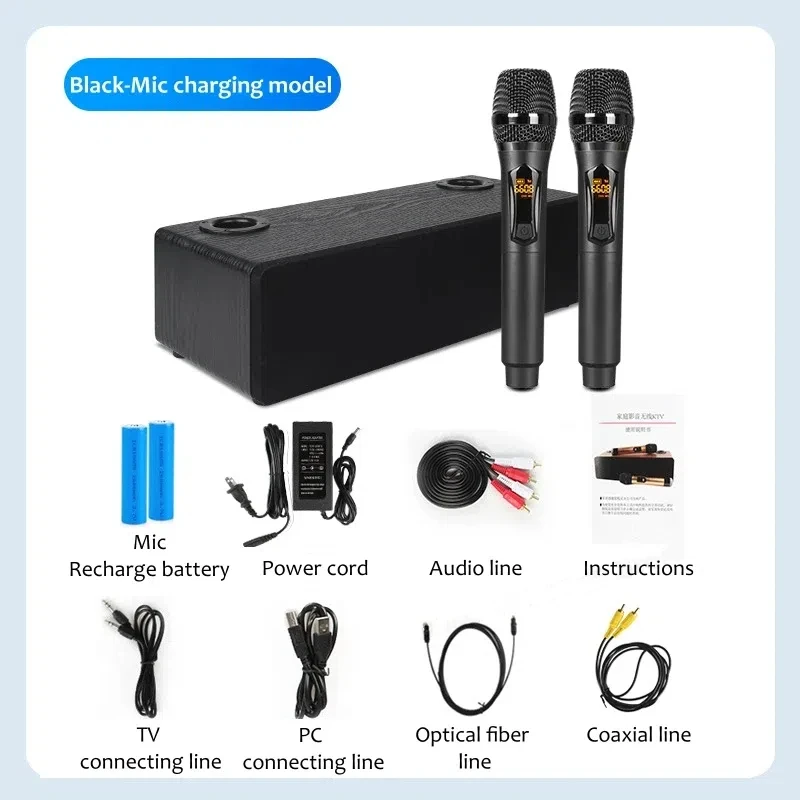 TV3.2 Aktiver Lautsprecher, Audio-Mixer, hohe Leistung, 120 W, tragbar, Karaoke, Zuhause, KTV, kabellose Bluetooth-Soundbox mit kabellosem Mikrofon