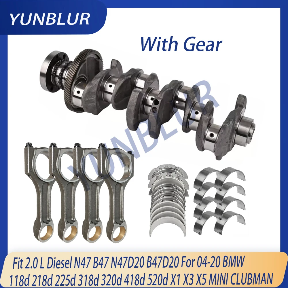 

Engine Crankshaft Con- Rod Bearing Kit Fit 2.0 L Diesel N47 B47 N47D20 B47D20 For 04-20 BMW 218d 320d 418d 520d X1 X3 X5 MINI