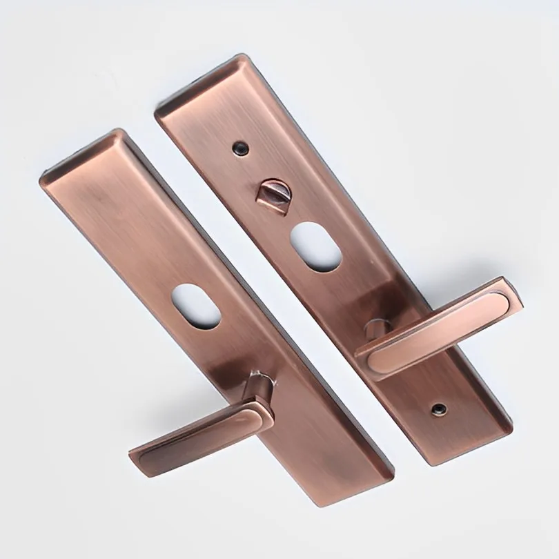 Maniglia della porta in lega di alluminio maniglia della porta di sicurezza universale coppia serratura pannello addensato maniglia serratura della porta hardware per la casa