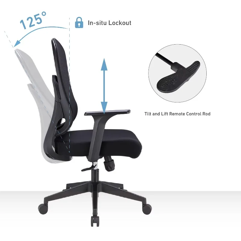 Ergonomic Executive Swivel Chair Comfortable Mesh Office Swivel Chair with Lift Adjustment Computer Conference Chair