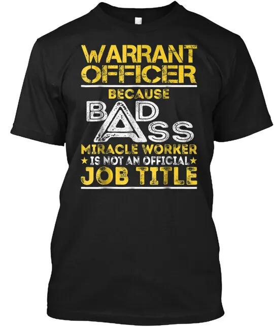 Guerrier officier Miracle travailleur titre de travail T-Shirt taille S à 5XL