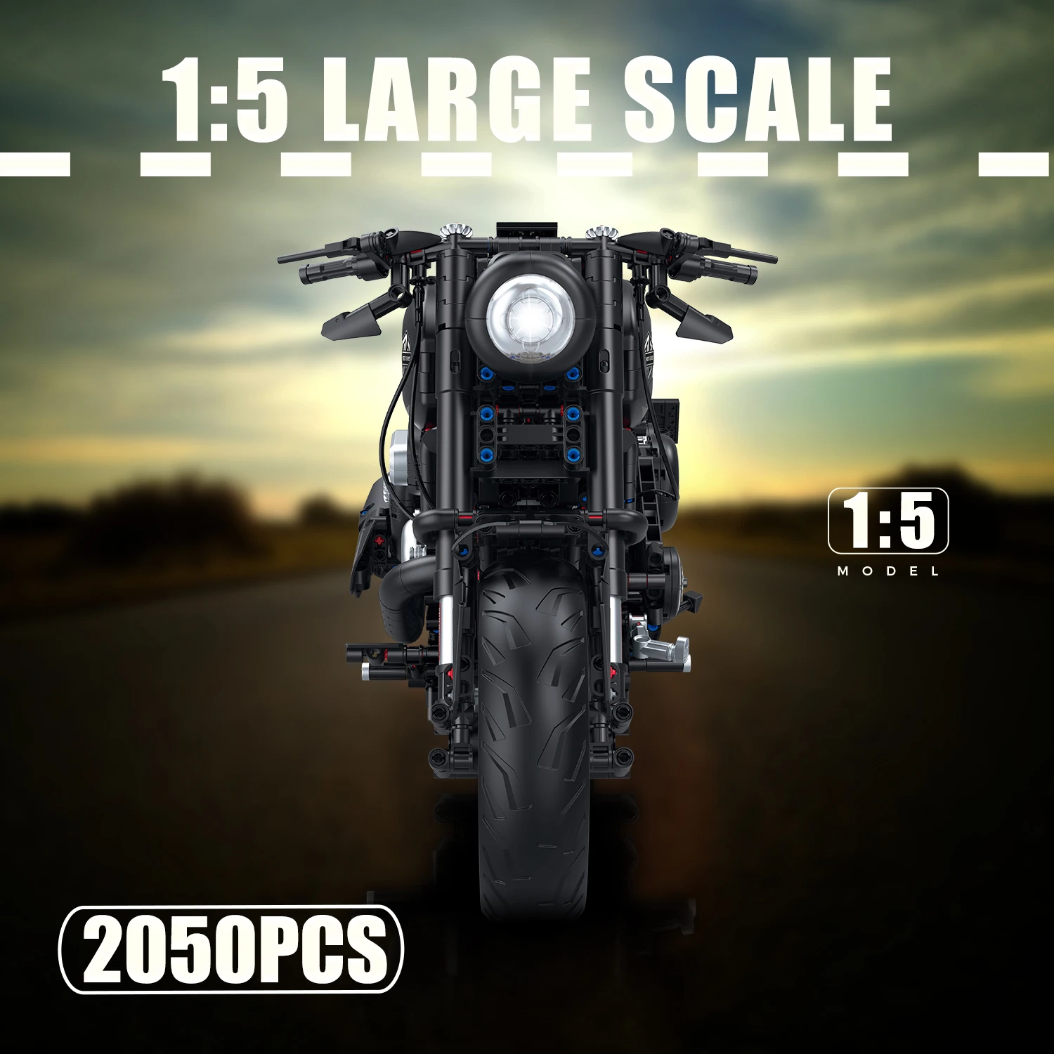 2050PCS Super Racing Dark Motorrad Technische Blöcke Motorrad Modell MOC Bricks Sets Geschenke für Jungen Erwachsene Kinder DIY Spielzeug 1:5