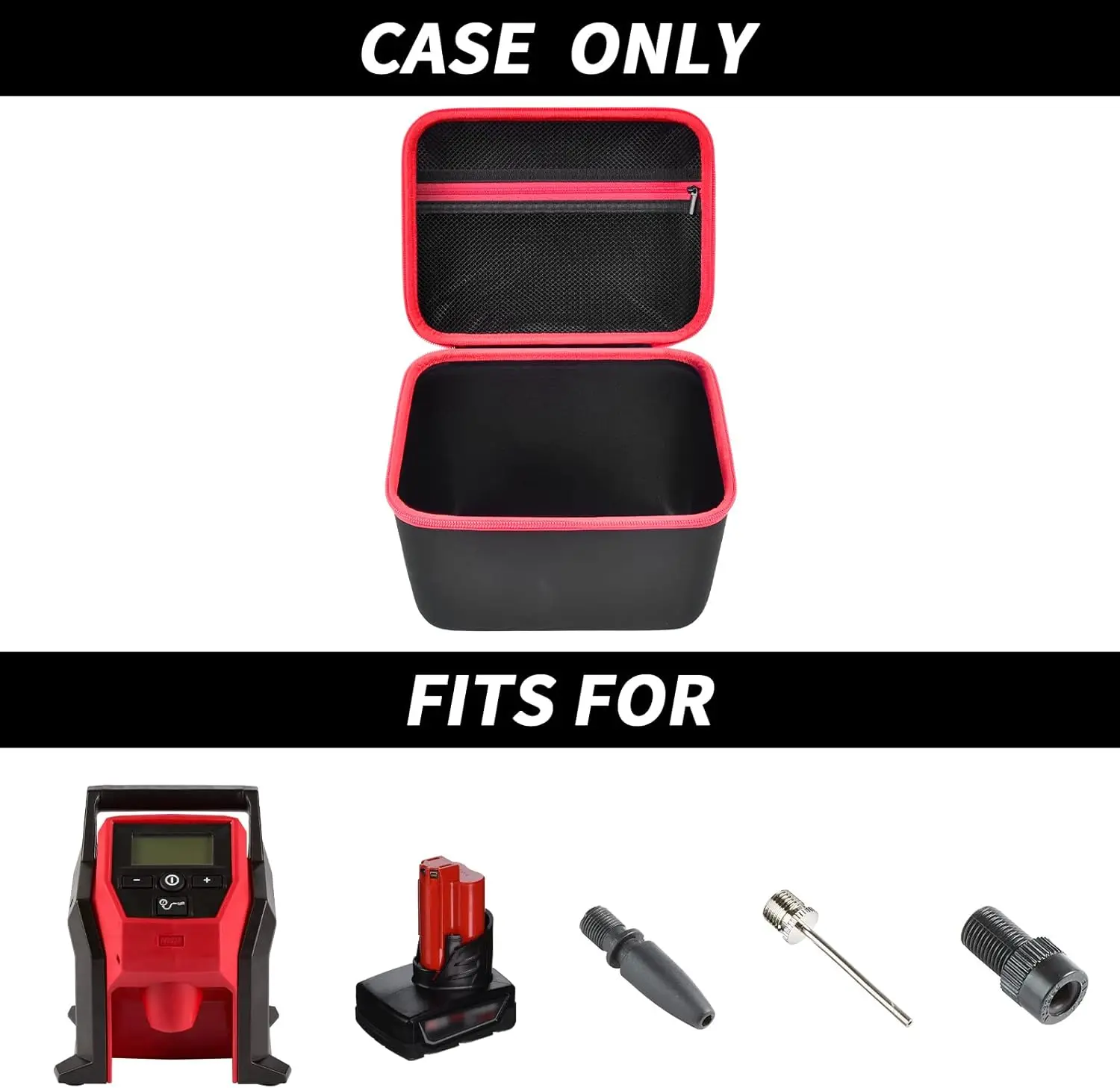 Case Compatible with Milwaukee Electric Tools 2475-20 M12 Compact Inflator, Air Compressor Storage Holder for M12 SUB Box Only