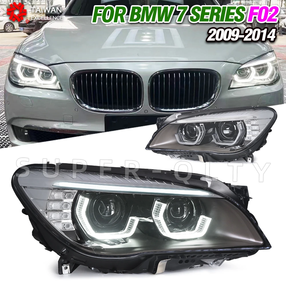 Headlights For BMW 7 Series F01 F02 2009-2014 730i 740i 750i 760i LED Car Lamps Daytime Running Lights Dynamic Turn Signals