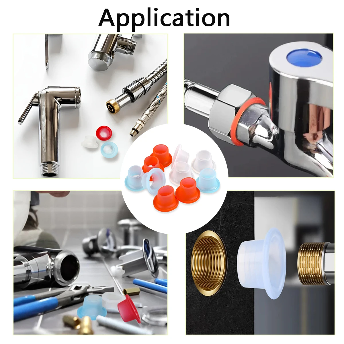10-100 قطعة طوقا ختم الصنبور مقاوم للماء المتينات العزل مادة مانعة للتسرب منع نازف مكافحة الشيخوخة الختم